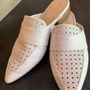 Cole Haan White Slip on Loafers